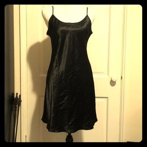 Little black slip dress
